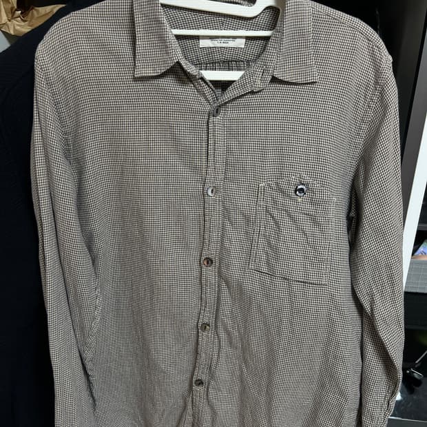 피그벨 하운드 투스 체크셔츠 phigvel makers 2사이즈