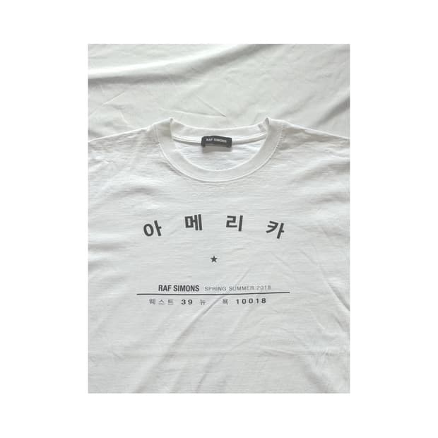 라프시몬스 아메리카 티셔츠