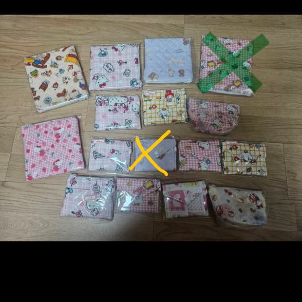 수제파우치 (키티,리락쿠마)