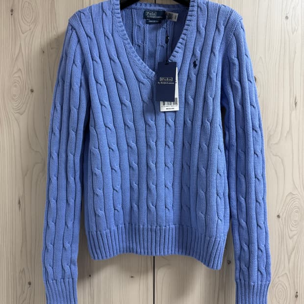 폴로 랄프 로렌 브이넥 니트