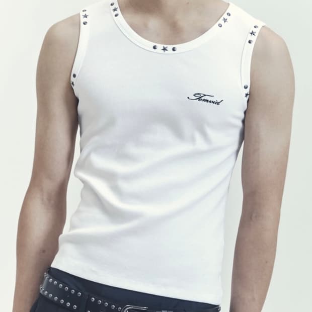 톰비드 Star Stud Sleeveless(White)