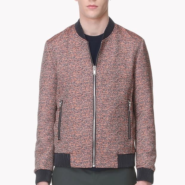 시스템옴므 트위드 봄버자켓 100