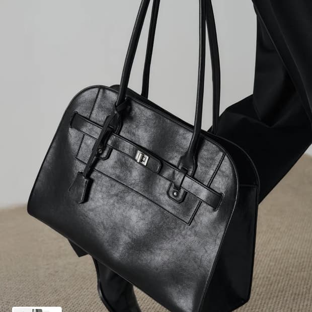 드로우핏 모나크 레더 벨티드 숄더백 