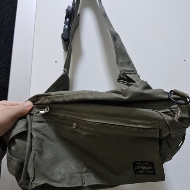 포터 힙색 카키색 상태굿 빈티지제품