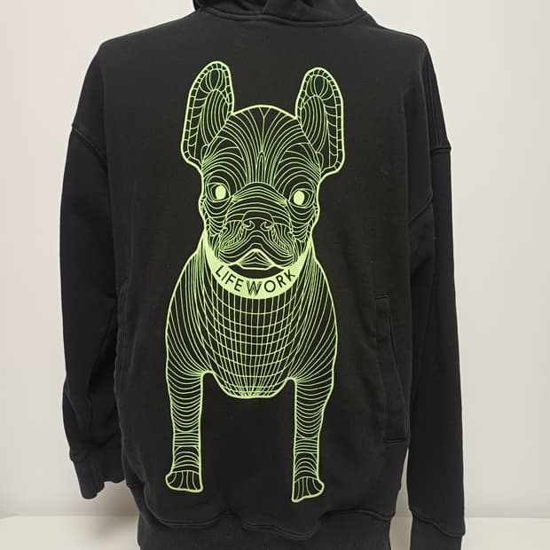 라이프워크(Lifework) 시그니처 라독 와이어 후드 - 블랙/네온