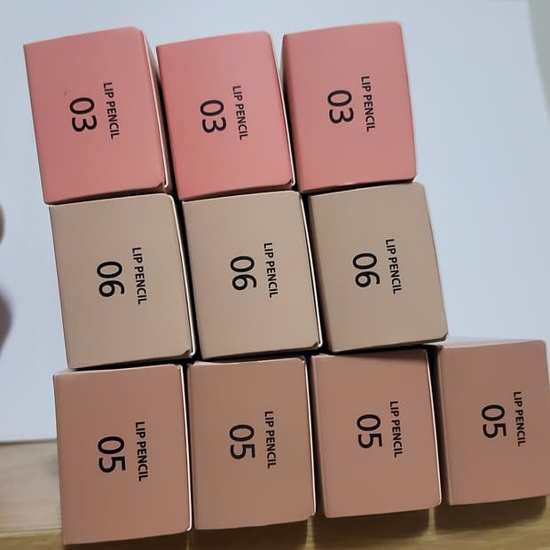 새상품 더샘 커버 퍼팩션 립 펜슬 3 5 6 호