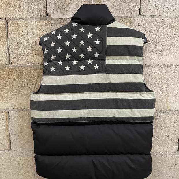 데님앤서플라이 랄프로렌 성조기 패딩 조끼