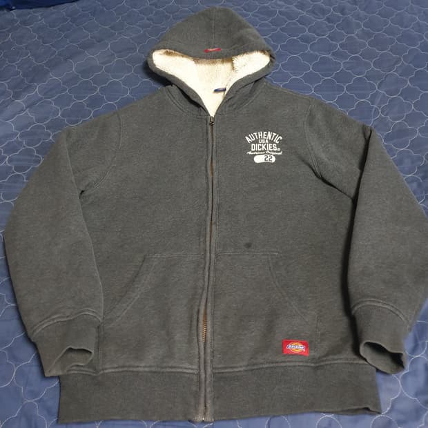 디키즈 USA 안감양털 혜비 후드집업 다크그레이 (L)