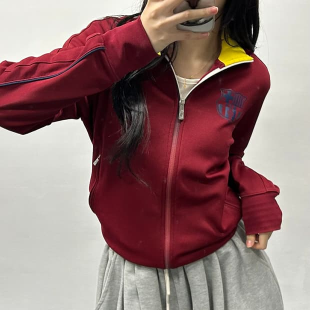 나이키 바르셀로나 12/13유니폼 대장급 맨즈라인 트랙탑 희귀져지(95)