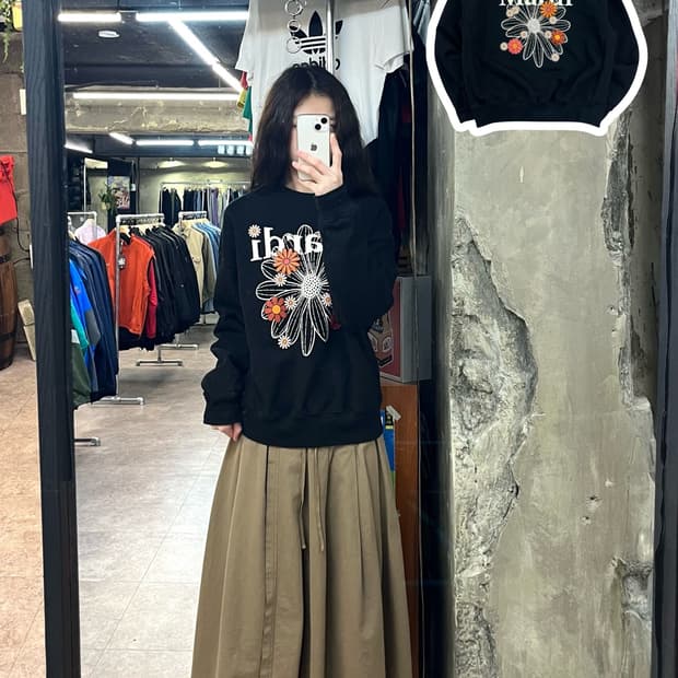 마르디 메르크디 맨투맨 블랙 #csz2895 