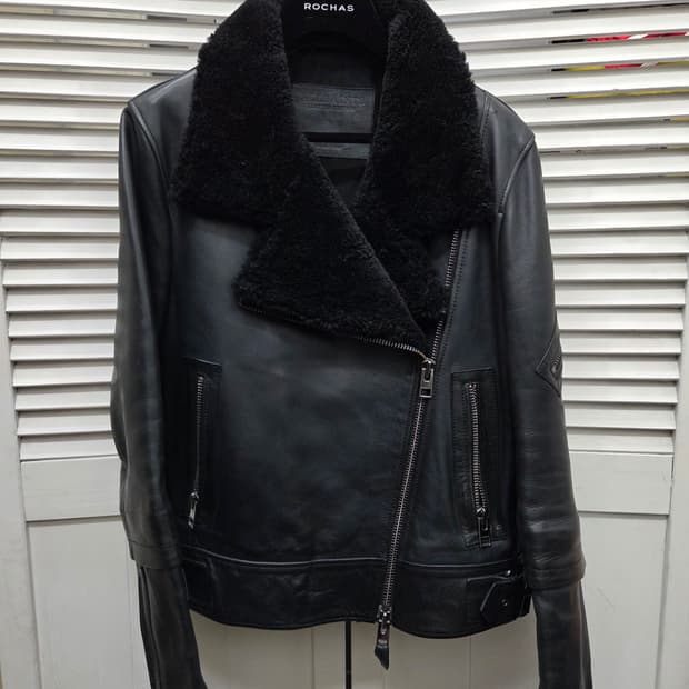 올세인츠 시어링 바이커 가죽 자켓