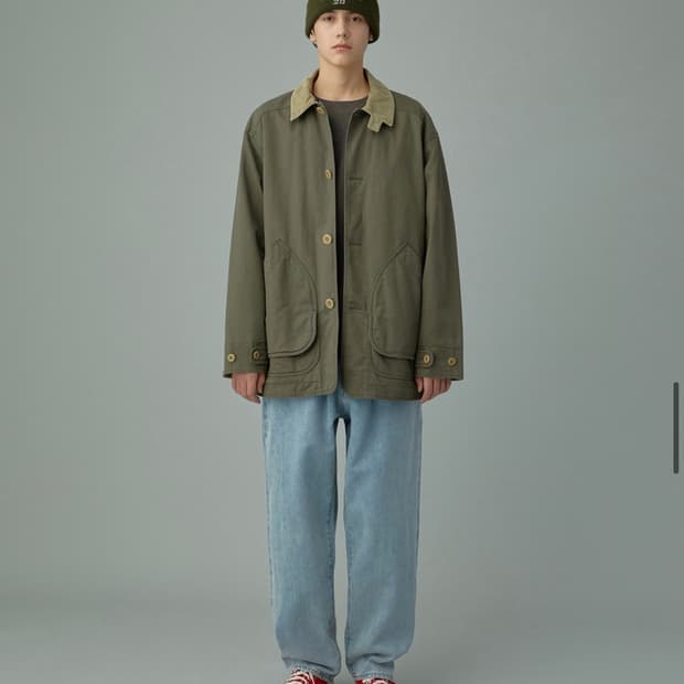 (L3)카키스khakis 반자켓 washed barn jacket