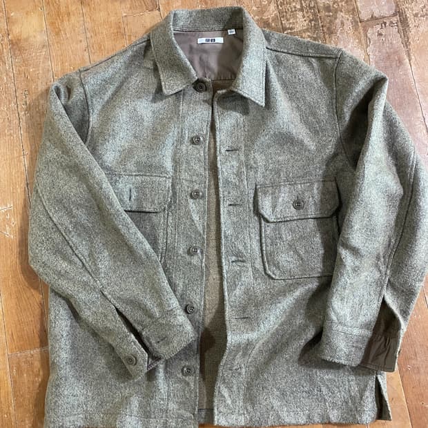 유니클로 U라인 셔츠 자켓 L