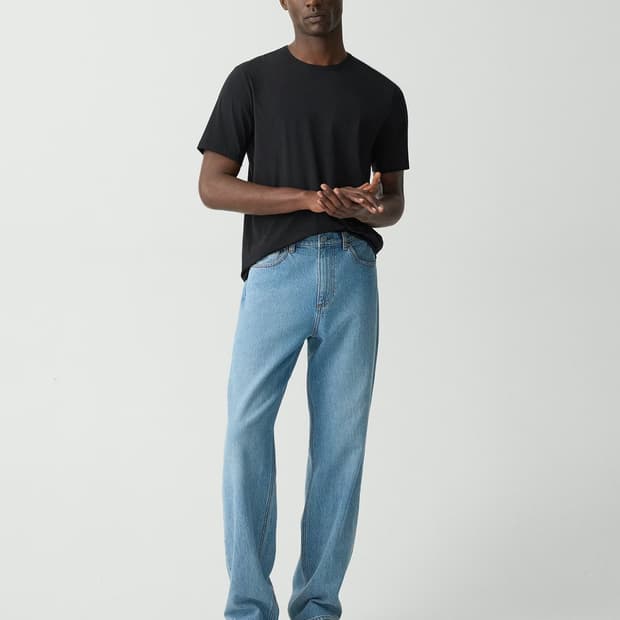 새제품]띠어리 와이드핏 청바지 32