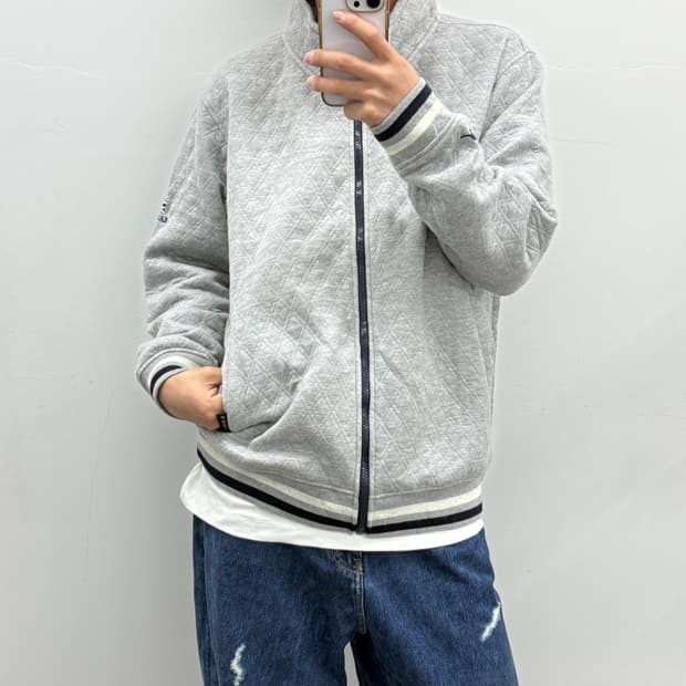 캉골 빅사이즈 그레이 집업