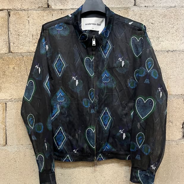 앤더슨 벨 쉬어 메쉬 집업 자켓