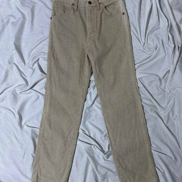 90s 랭글러 카우보이컷 슬림핏 데님팬츠 936tan