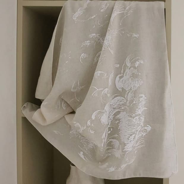 얼그레이 패브릭 포스터 클라우드