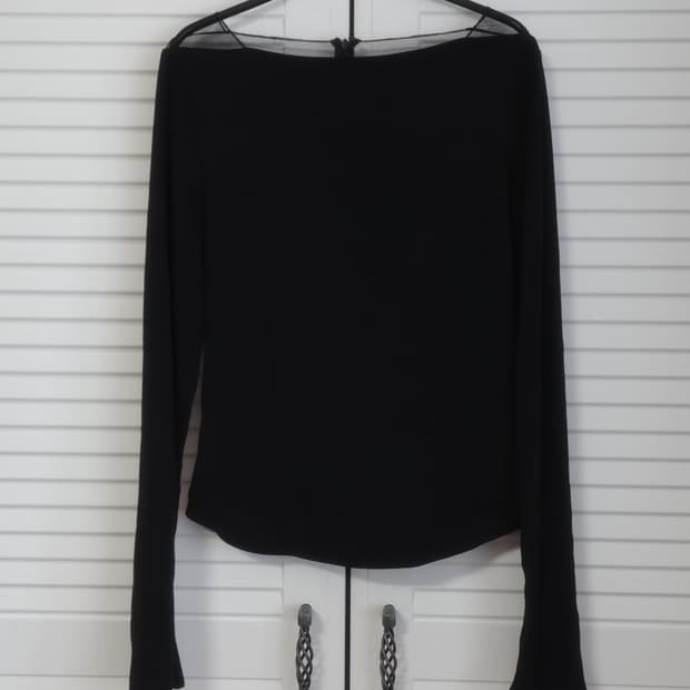 Helmut Lang back sheer panel long sleeve
