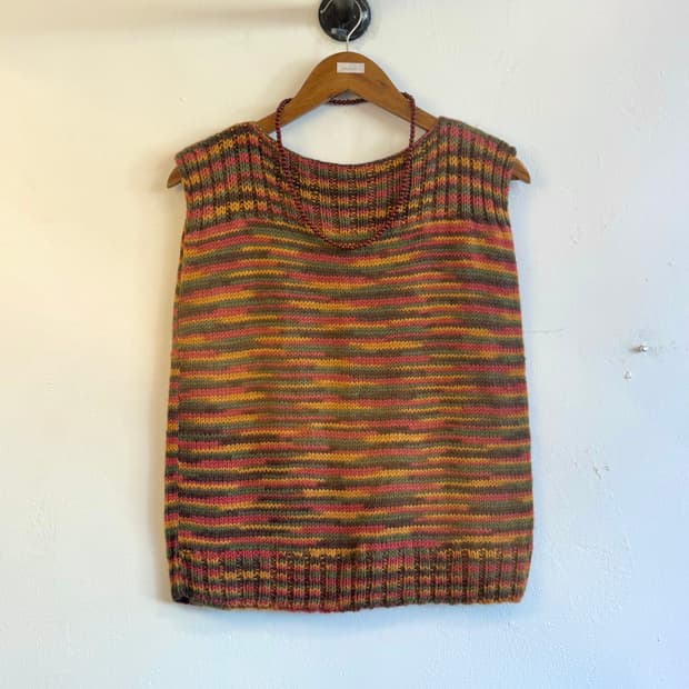 빈티지 니트 베스트