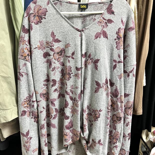 Lee 빈티지 플라워 니트