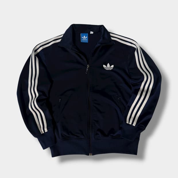 아디다스 루즈핏 00‘s 딥네이비 구 파이어버드 트랙 져지