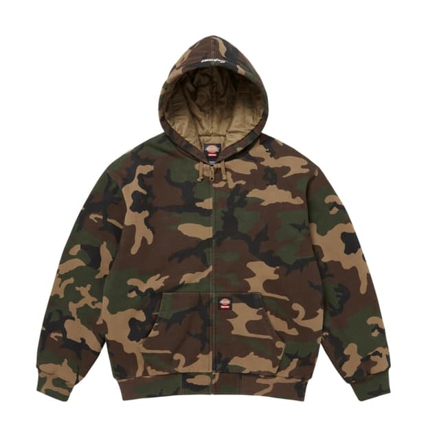 슈프림X디키즈 후드집업