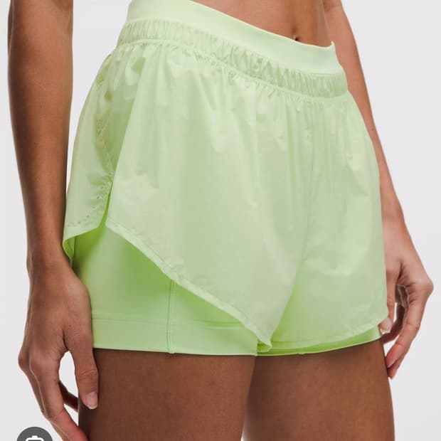 lululemon 룰루레몬 투명 2-in-1 하이라이즈 쇼츠 3"