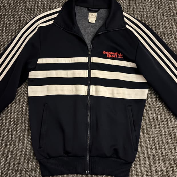 아디다스 오리지널 스포츠 트랙탑 져지 네이비