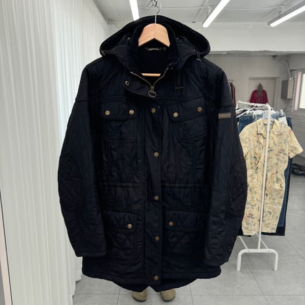 바버 퀼팅 자켓 