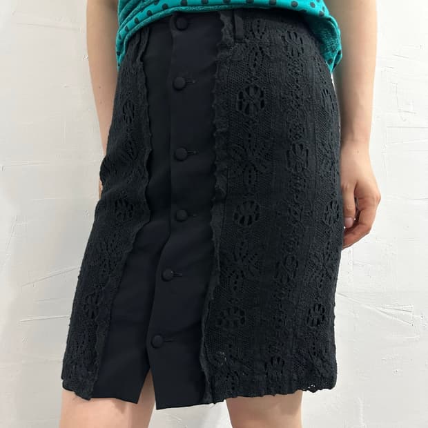 Nicole crochet detail skirt