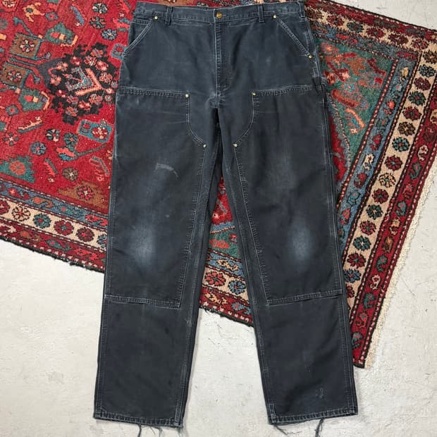 OG USA Made 칼하트 B01 더블니 블랙 칼하트 썩블니 좀비