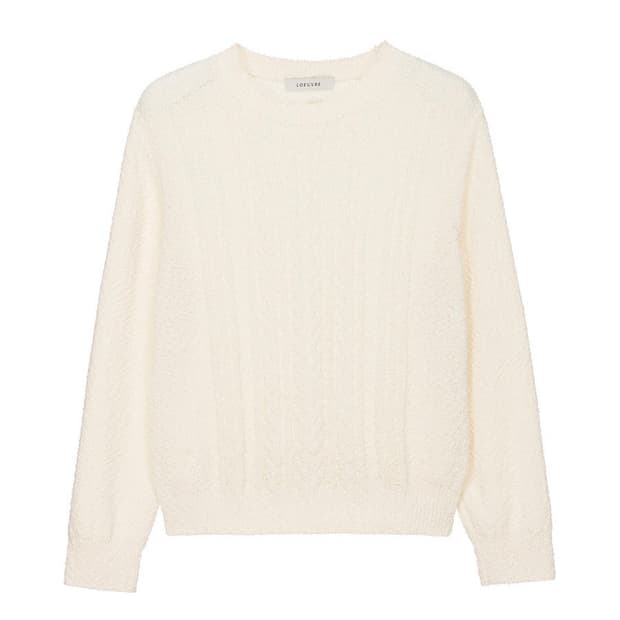 [루에브르] 코튼 혼방 니트 스웨터