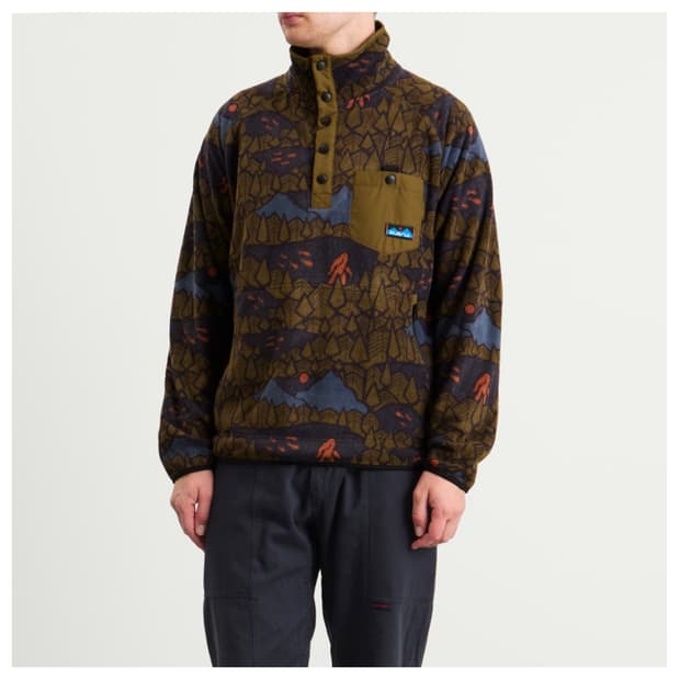 KAVU TEANNAWAY FLEECE (SASQUATCH NIGHT)