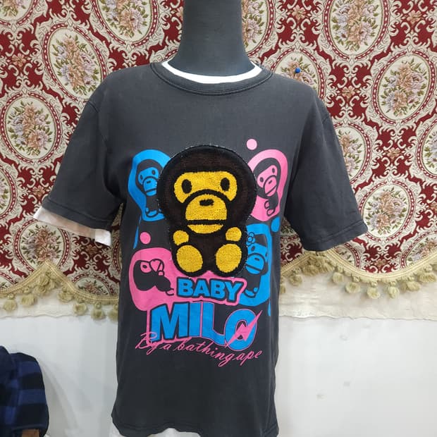 베이프 베이비마일로 반팔티
​
