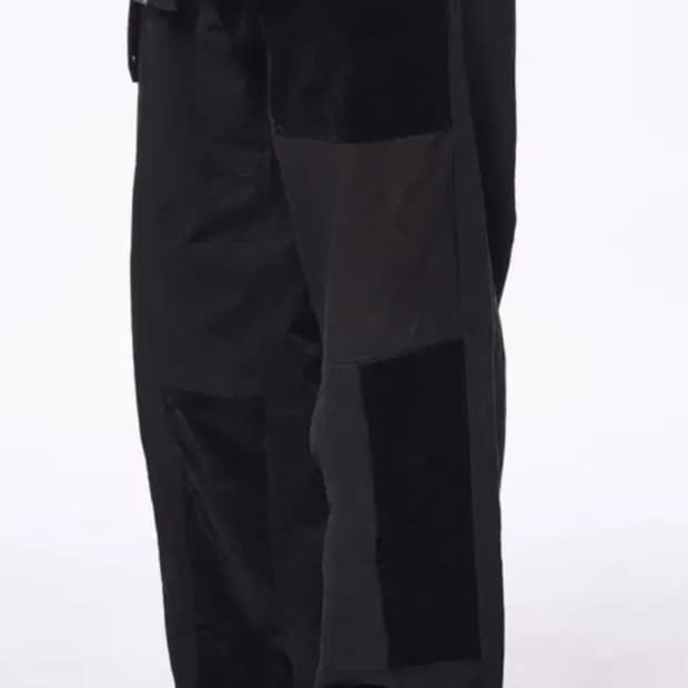 이얼즈어고 패치워크 셔츠 블랙 L
