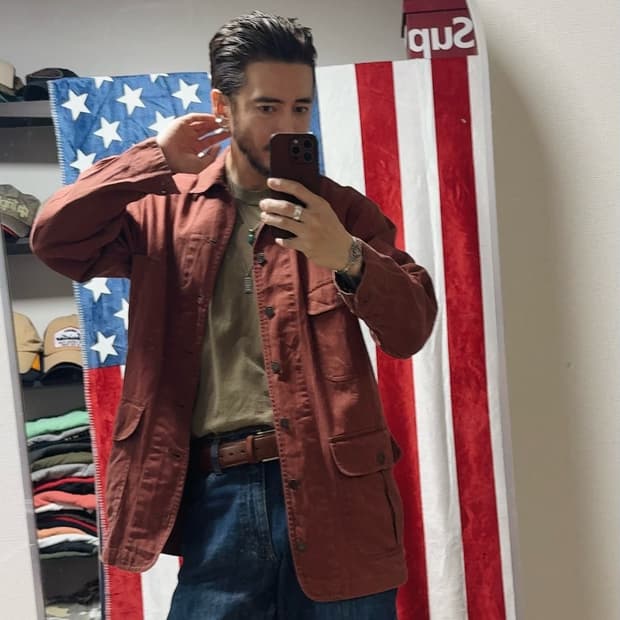 빈티지 프렌치 워크자켓 French Work jacket 워크웨어[XL]