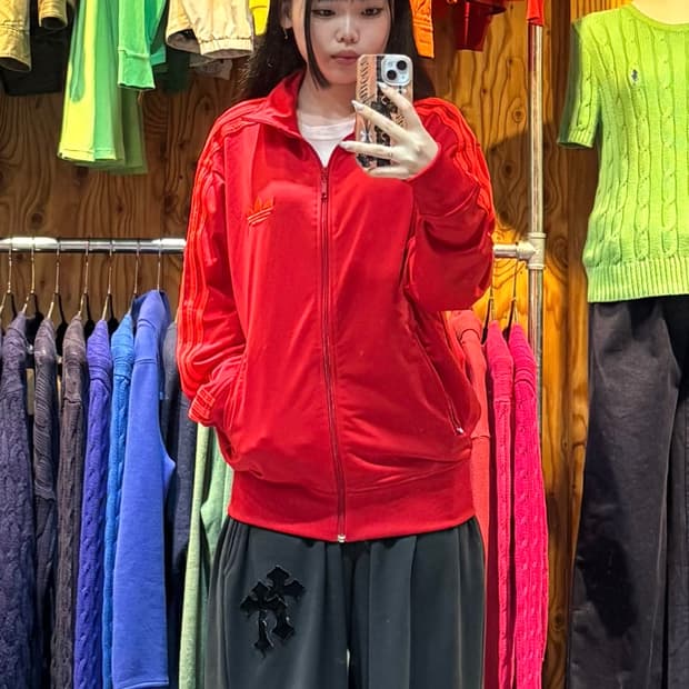 M 아디다스 파이어버드 OG 레드 트랙탑