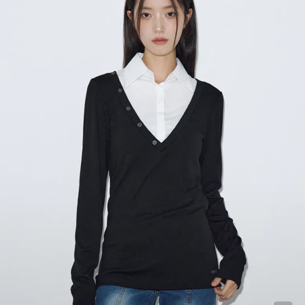 헬레네파리스 셔츠 레이어드 롱 슬리브