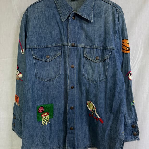 빅얀크 빈티지 데님 셔츠 (big yank)