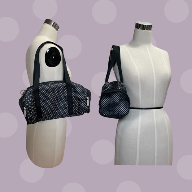 레스포삭 땡땡이 보스턴백