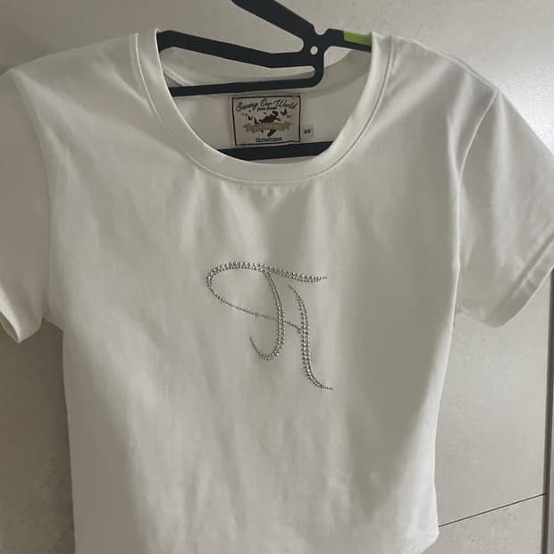 쓰리타임즈 Jewel tee ivory S