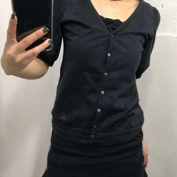 🪽버버리 블루라벨 반팔 가디건 🪽