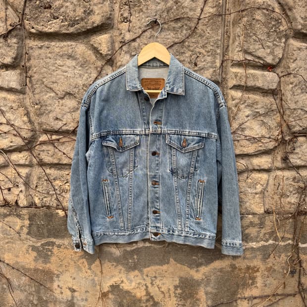 90s 리바이스 빈티지 3rd 워싱 데님 트러커 자켓 m