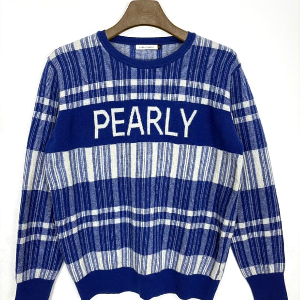  [XL]PEARLY GATES 블루 니트 