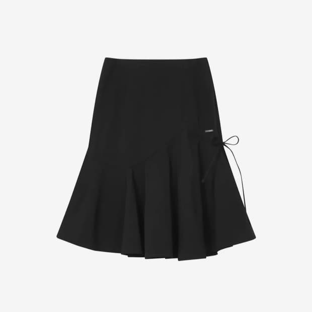 미세키서울 셔링 러플 미디 스커트 1