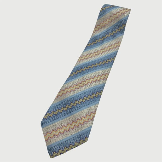 [OS/정품] MISSONI 미쏘니 빈티지 실크 넥타이