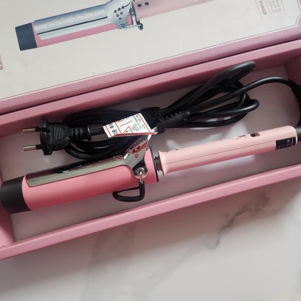 보다나 글램웨이브 봉고데기 프리볼트 36mm 핑크