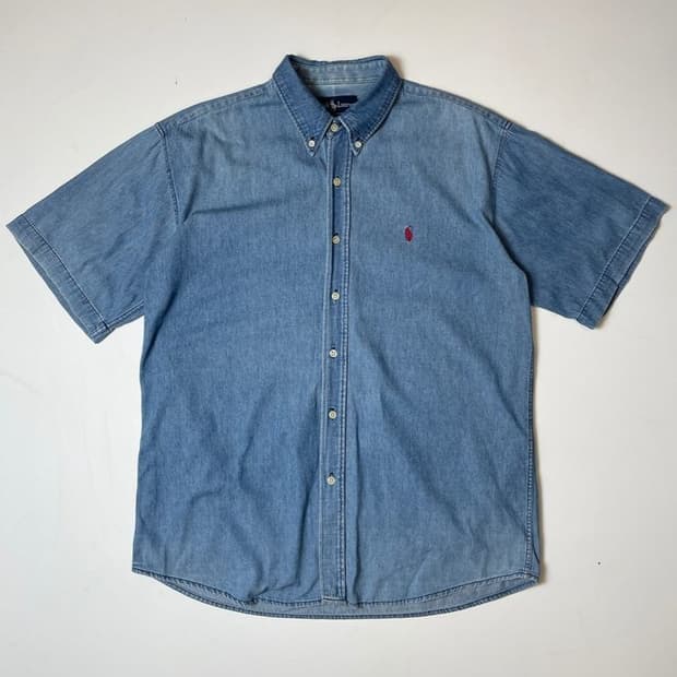 폴로 랄프로렌 레드포니 데님 반팔 셔츠 PN9654