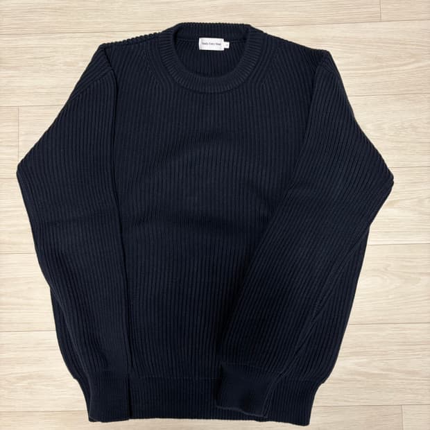 [1] 스테디에브리웨어 크루넥 코튼 립 니트